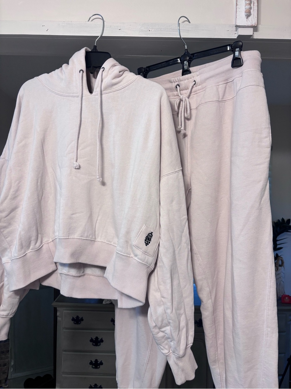 Free People Track Suit Set Size Large: Pink